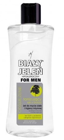 Biały Jeleń Body and Intimate Hygiene Shower Gel for Men Birch 265ML