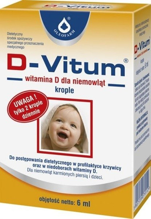 Oleofarm D Vitum Witamina D3 Dla Niemowląt Krople 6 Ml