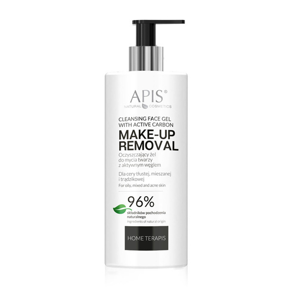 Apis Cleansing Face Wash Gel with Active Charcoal 300ml COSMETICS