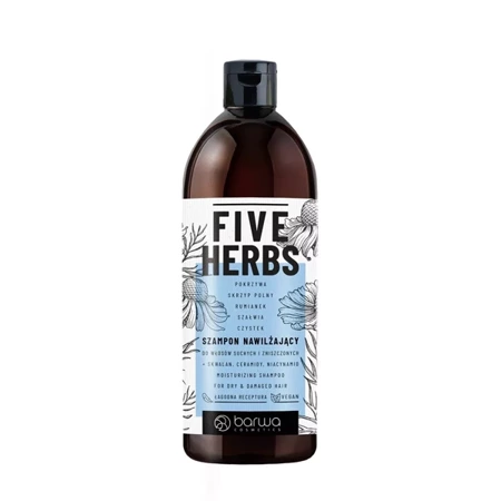 Barwa Five Herbs Moisturizing Shampoo 480ml