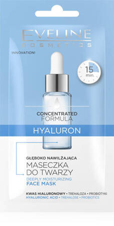 Eveline Concentrated Formula Hyaluron Deeply Moisturizing Face Mask 8ml