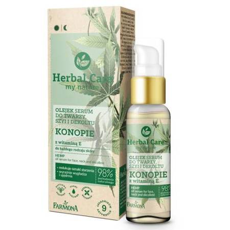 FARMONA Oil-serum for Face, Neck and Decollete Hemp with Vitamin E 50ml