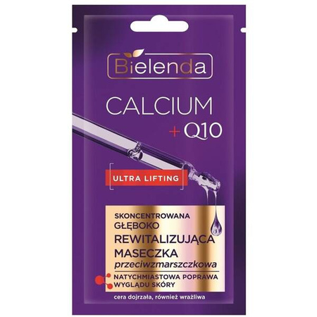 Bielenda Calcium + Q10 Concentrated Deeply Revitalizing Anti-Wrinkle Mask 8g