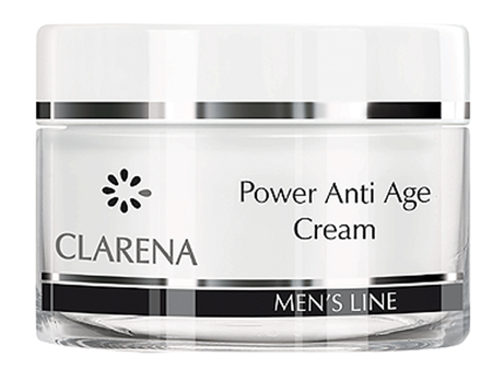 Clarena Power Anti Age Cream Krem Przeciwzmarszczkowy Dla Mężczyzn 50ml