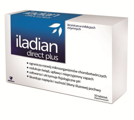 Iladian Direct Plus tabletki dopochwowe 10 tabletek 