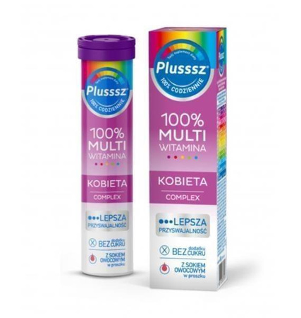 PLUSSSZ MULTIWITAMINA KOBIETA Complex  20 SZTUK 