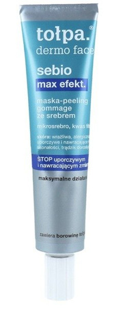 Tołpa Dermo Face Sebio Max Effect Mask-Peeling Gommage With Silver 40ml