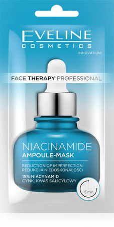 Eveline Face Therapy Professional Ampoule-Mask 15% Niacinamide Cream Mask 8ml