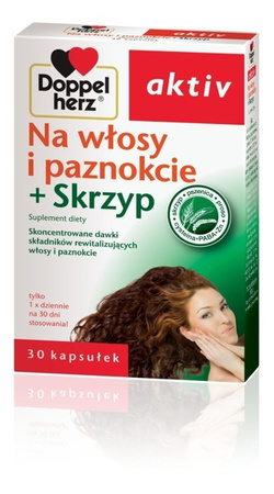 Doppelherz hair, nails + Horsetail 30 TABLE revitalizes hair and nails