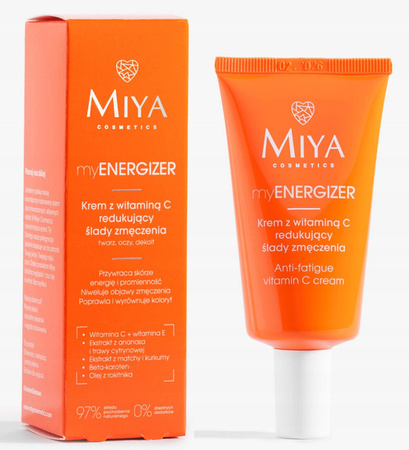 MIYA Cosmetics Cream with vitamin C reducing signs of fatigue 40ml