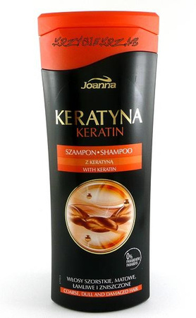 Joanna Keratyna SZAMPON Z KERATYNĄ WŁOSY SZORSTKIE MATOWE ŁAMLIWE ZNISZCZONE 200 ML