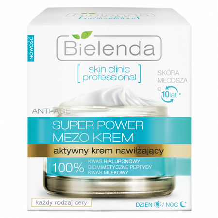 85 / 5000 Translation results BIELENDA Skin Clinic Professional Super Power Mezo Cream Active Moisturizing Cream 50ml 