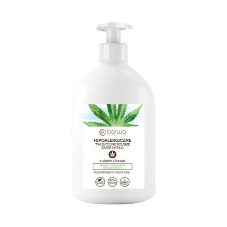 Barwa Traditional Polish Gray Liquid Soap With Hemp Extract 500ml