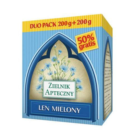 Len mielony Duo Pack dla poprawy zrwaienia i zdrowia jelit 200g + 200g