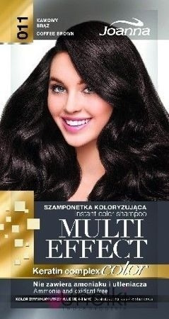 Joanna Multi Effect Szamponetka Koloryzująca 011 Kawowy Brąz 35 g