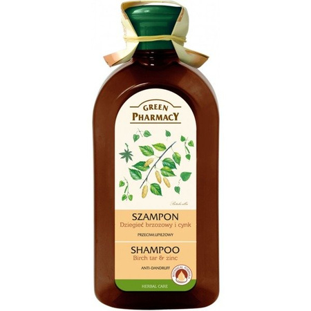 Elfa Pharm Green Pharmacy Szampon przeciwłupieżowy DZIEGIEĆ BRZOZOWY i CYNK 350ml