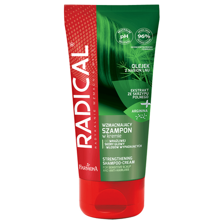 RADICAL Strengthening cream shampoo for sensitive scalp and hair falling out 200ml