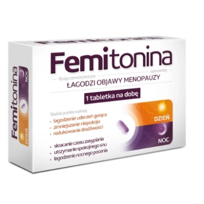 Femitonina - Dla Łagodzenia Objawów Menopauzy 30 Tabletek