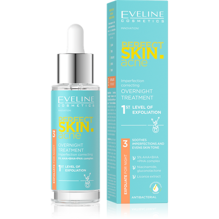 Eveline Night Treatment Correcting Imperfections - 1 degree of exfoliation 30ml