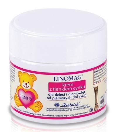 Linomag Cream for Children Skin Care Contains Zinc Oxide 50ml