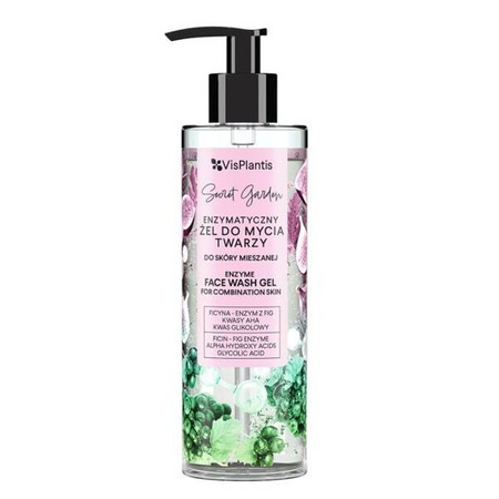 Vis Plantis Secret Garden Enzymatyczny Żel do Mycia Twarzy dla Skóry Mieszanej 200ml