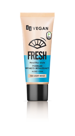 AA Vegan Fresh Face Foundation Concealing-vitalizing No. 103 Light Beige 30ml