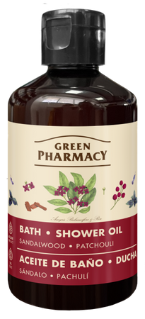 Green Pharmacy Bath and Shower Oil Sandalwood and Patchouli 250ml