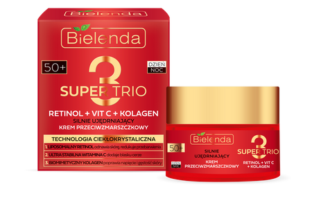 Bielenda Super Trio 3 Ujędrniający Krem Przeciwzmarszczkowy 50+ 50ml