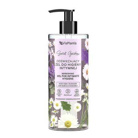 Vis Plantis Secret Garden Refreshing Gel for Intimate Hygiene Oak Bark and Chamomile 300ml