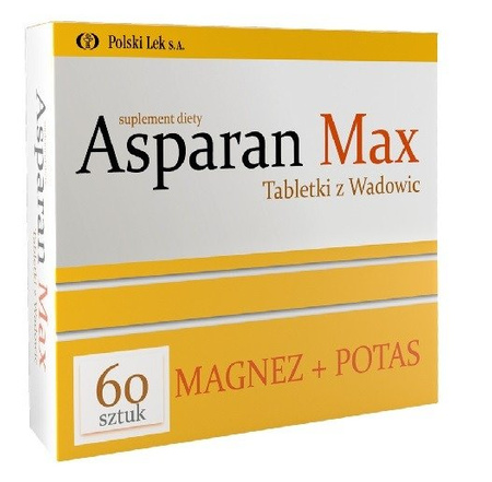 Asparan Max Magnesium and Potassium 60 tablets