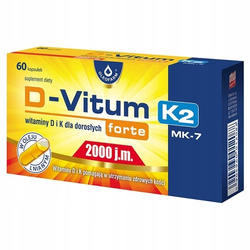 Oleofarm D-Vitum Forte Vitamin D 2000 IU and K2 for Adults 30 capsules