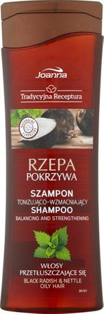 Joanna RZEPA Pokrzywa Szampon Tonizująco-Wzmacniający Włosy Przetłuszczające się 300ml