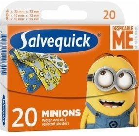 Salvequick Elastyczny Plaster Minions 20 Szt.