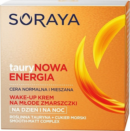 Soraya Taurynowa Energia Krem na Młode Zmarszczki Cera Normalna i Mieszana 50ml