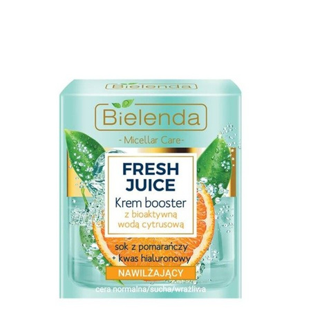 Bielenda Fresh Juice Nawilżający Krem Booster Z Bioaktywną wodą cytrusową 50g