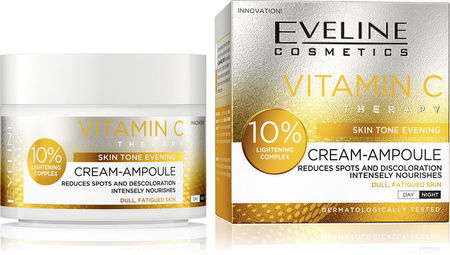 Eveline Vitamin C Rozświetlający Krem-Ampulka 10% Lightening Complex 50ml