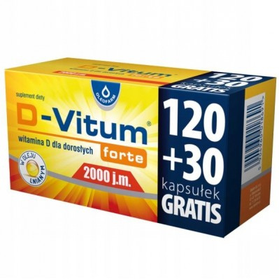 Oleofarm D-Vitum Forte 2000 j.m. 150kaps