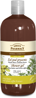 Elfa Pharm Green Pharmacy Shower Gel SHEA BUTTER and GREEN COFFEE 500ml IAI