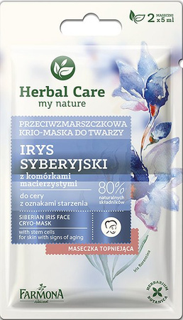 Herbal Care Maseczka Przeciwzmarszczkowa do Twarzy Irys Syberyjski 2x5ml