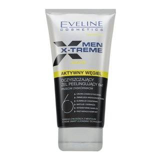 Eveline Men X-Treme 6w1 Oczyszczający Żel Peeling z Aktywnym Węglem dla Mężczyzn 150ml