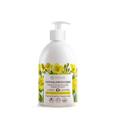 Barwa Hypoallergenic Gray Hand Soap with Evening Primrose 450ml