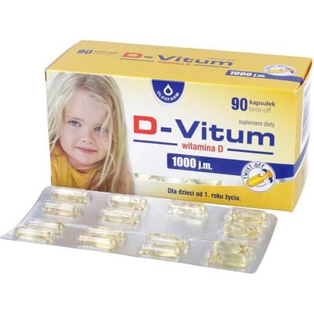 Oleofarm D-Vitum Vitamin D1000 IU For Infants 96 Capsules