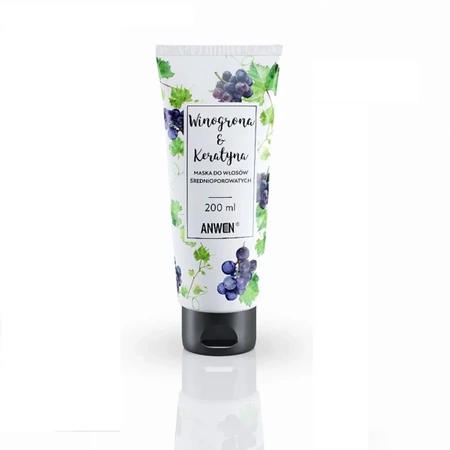 Anwen, Grape and Keratin Mask for Medium Porosity 200ml