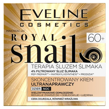 Eveline Royal Snail Skoncentrowany Krem Ultra- Regenerujący 60+ na Dzień/Noc 50ml