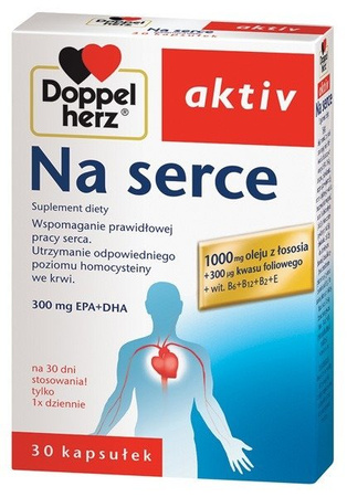 Doppelherz Omega-3 30 Kaps. Wspomaganie Pracy Serca