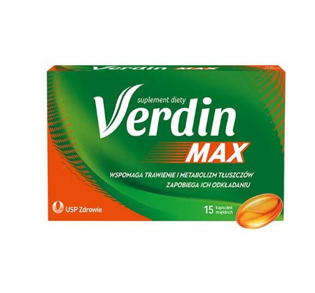 Verdin Max Ułatwia Trawienie i Wspomaga Metabolizm Tłuszczów 15 Tabletek