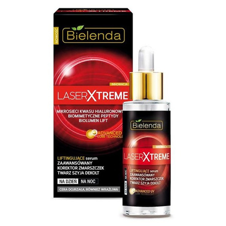 Bielenda Laser Xtreme Liftingujące Serum Twarz Szyja Dekolt Dzień Noc 30 ml