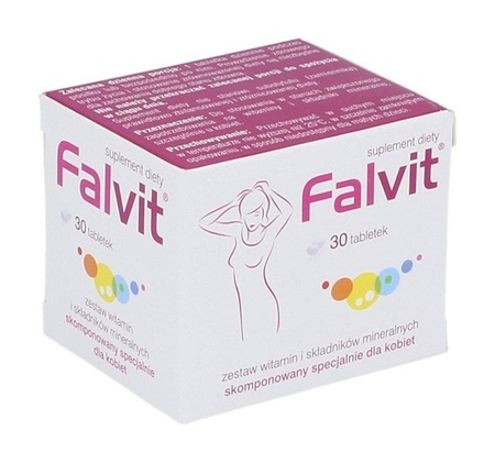 Dietary Supplement Falvit Vitamins and Minerals 30tabs.