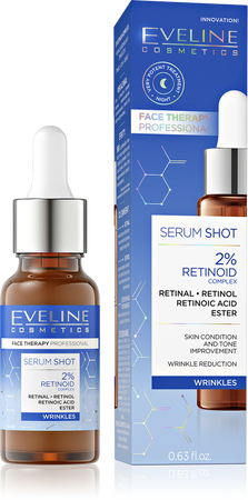 Eveline Serum SHOT Kuracja redukująca zmarszczki 2% Retinoid Complex 18 ml