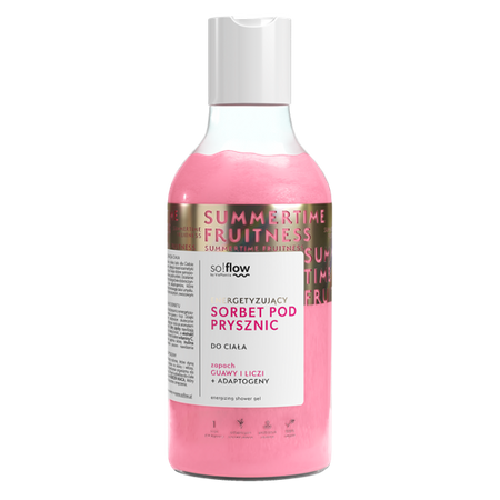 So!Flow Energizing Guava Lychee Shower Sorbet with Adaptogens 400ml